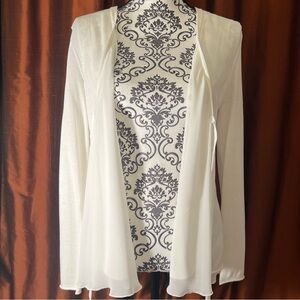 Lafayette 148 New York White Cardigan Size S